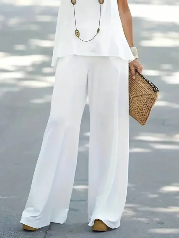 Women's Casual Vest and Pants Two-Piece Set