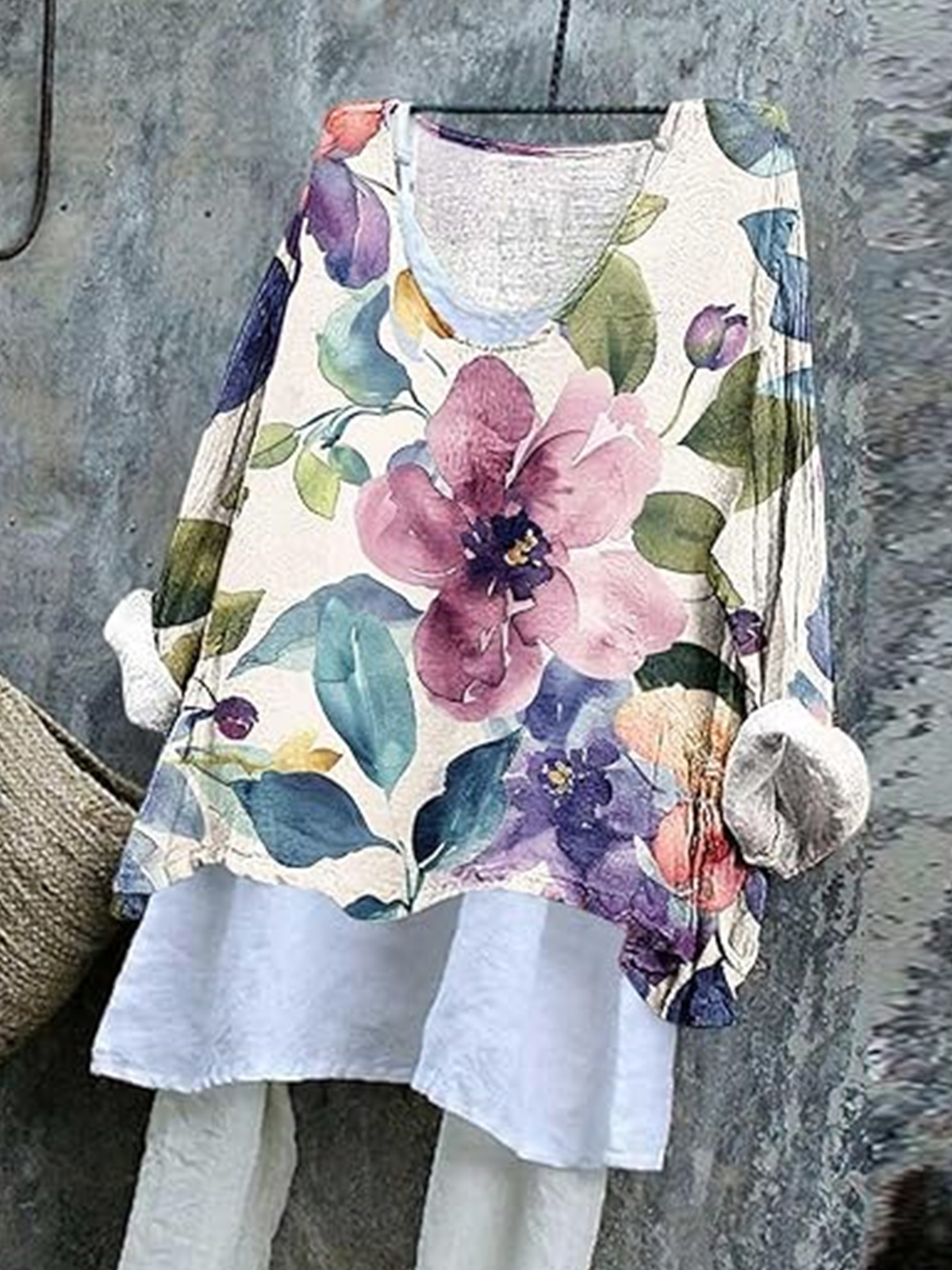 Floral Vintage Loose T-Shirt