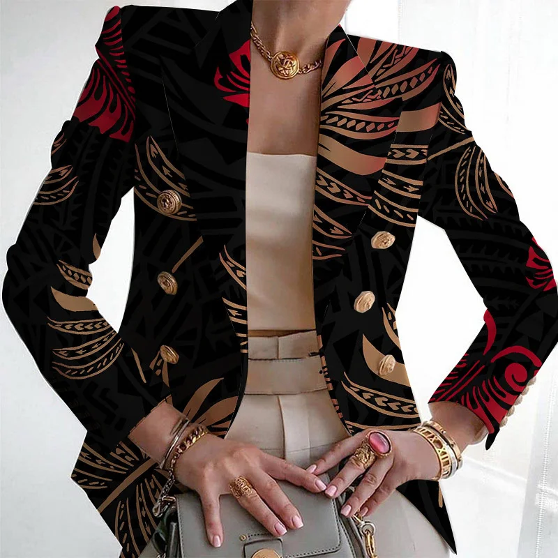 Buckle Regular Fit Elegant Blazer