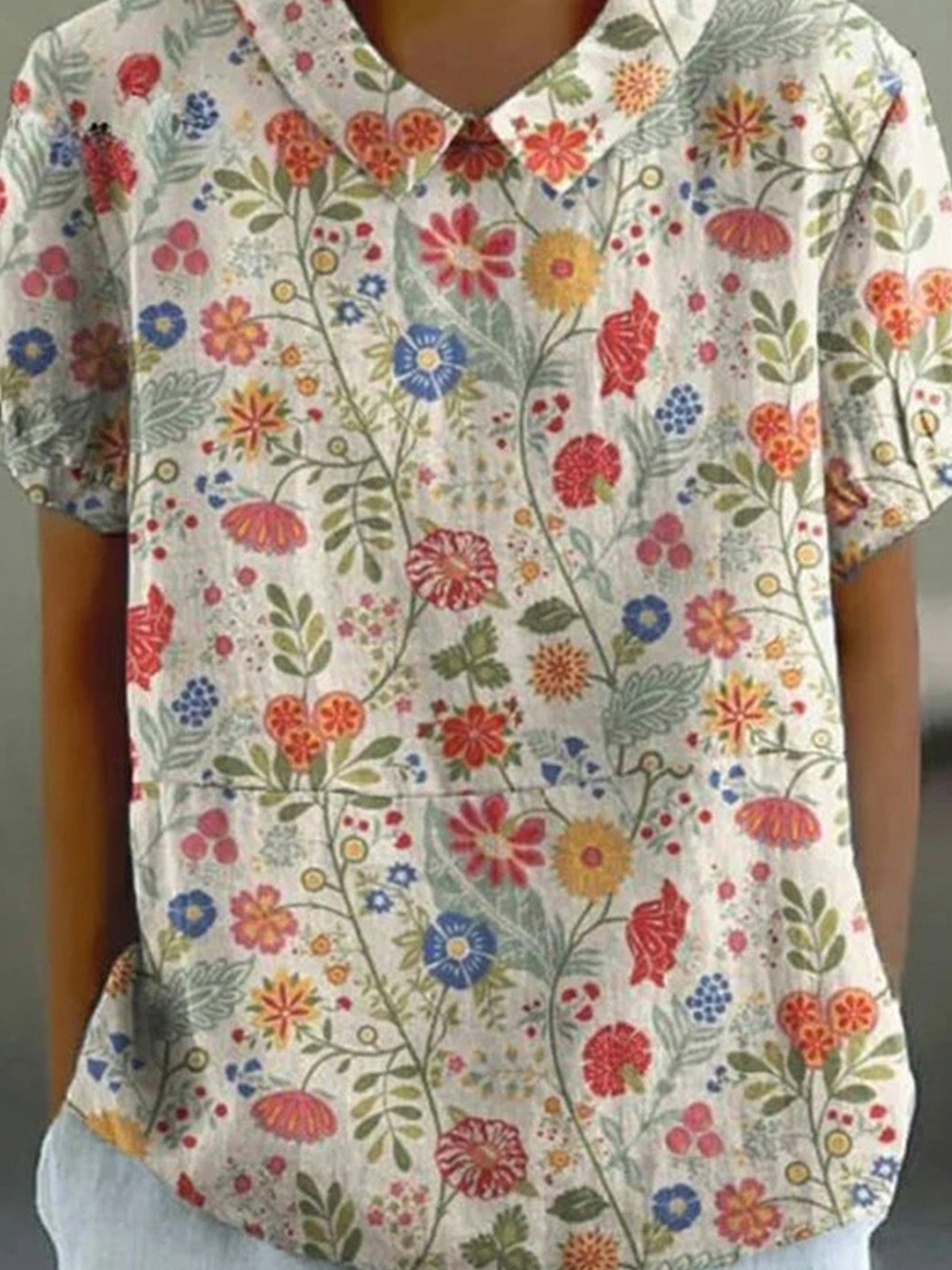 Floral Simple Blouse