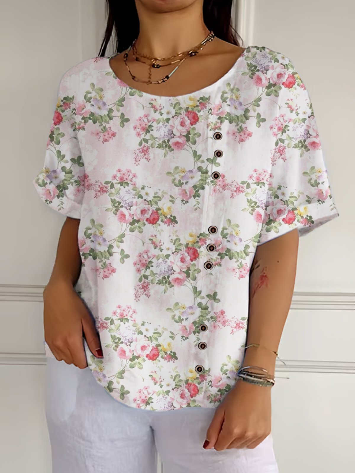 Casual Loose Crew Neck T-Shirt