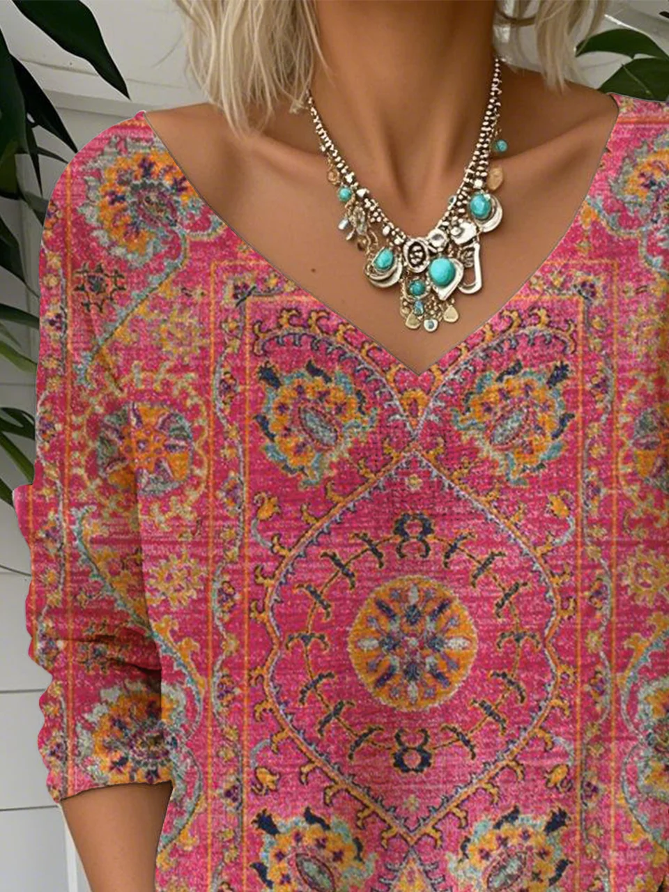 Casual V Neck T-Shirt