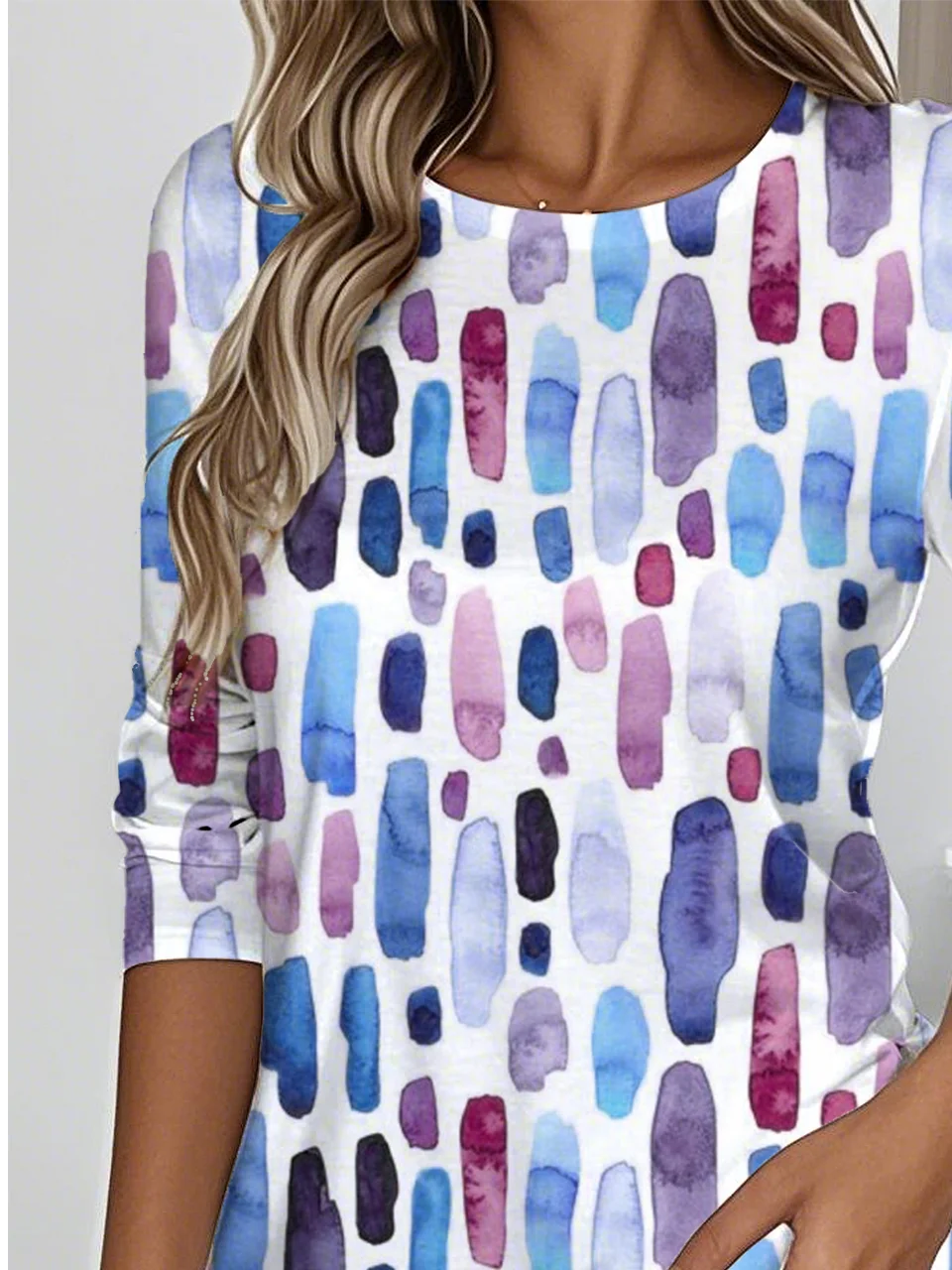 Loose Crew Neck Jersey Casual T-Shirt