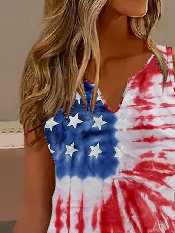 Casual Independence Day Tank Top