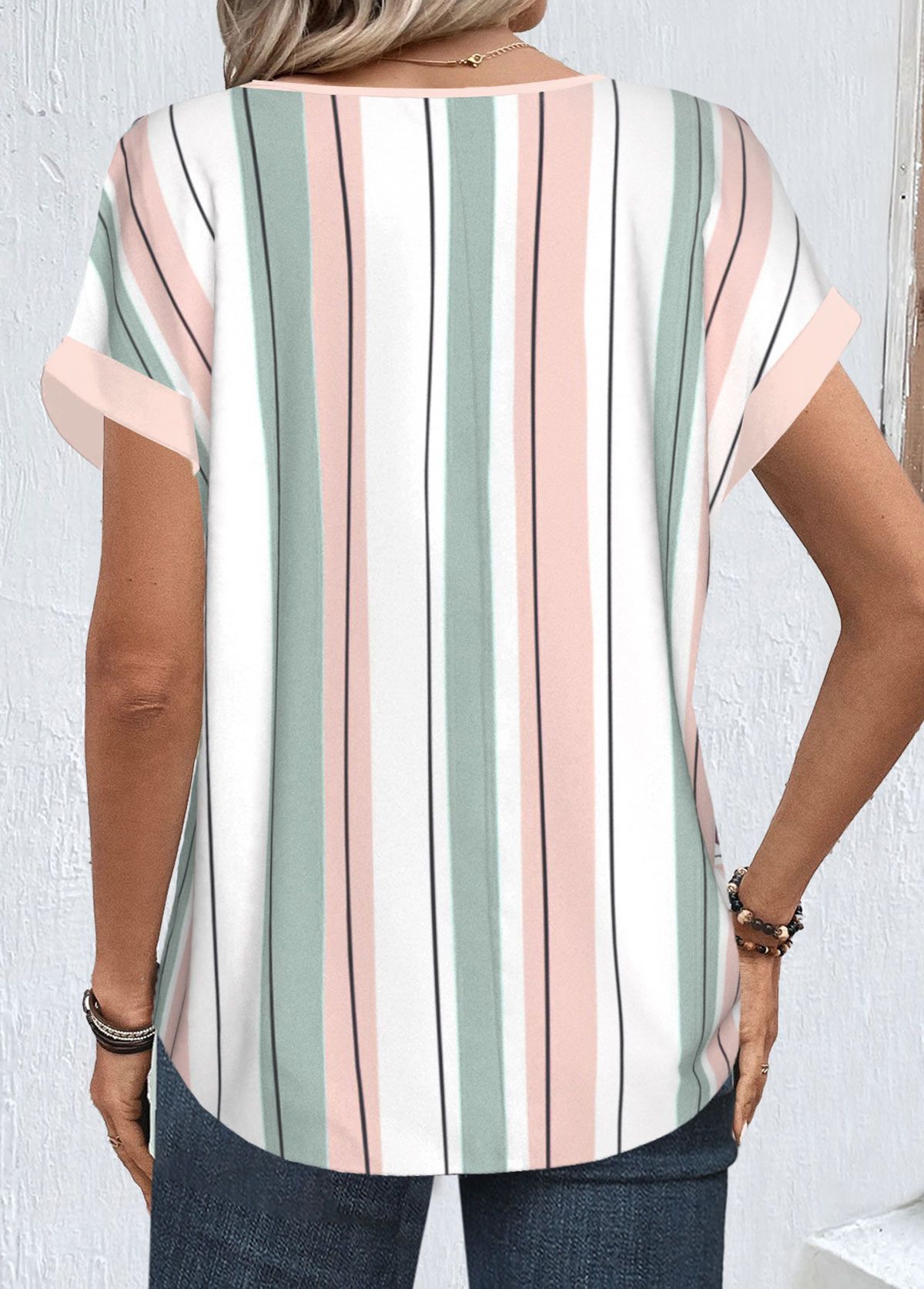 Casual Striped Blouse