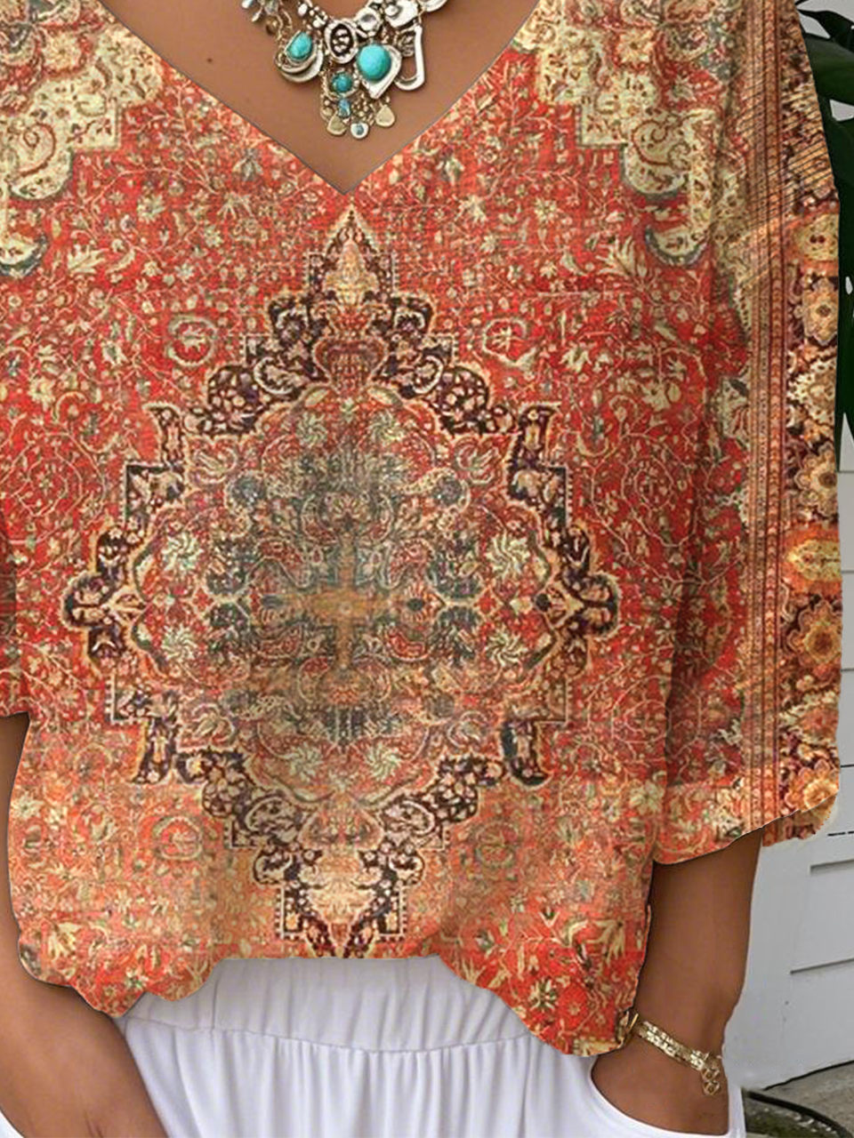 Casual Geometric Loose T-Shirt