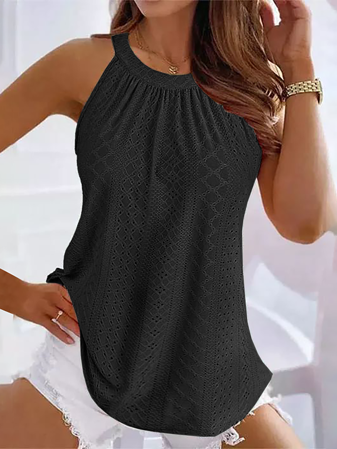 Casual Cotton-Blend Tank Top