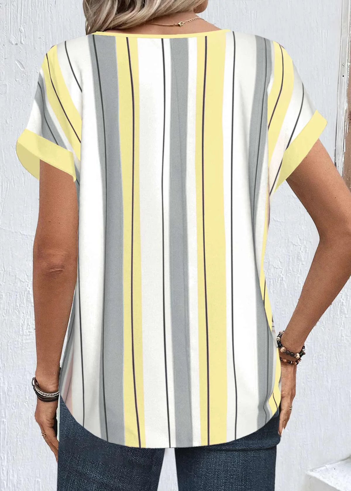 Casual Striped Blouse