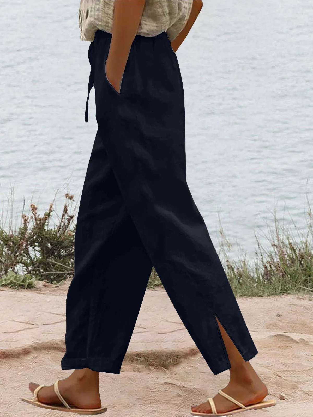 Plain Regular Fit Pants