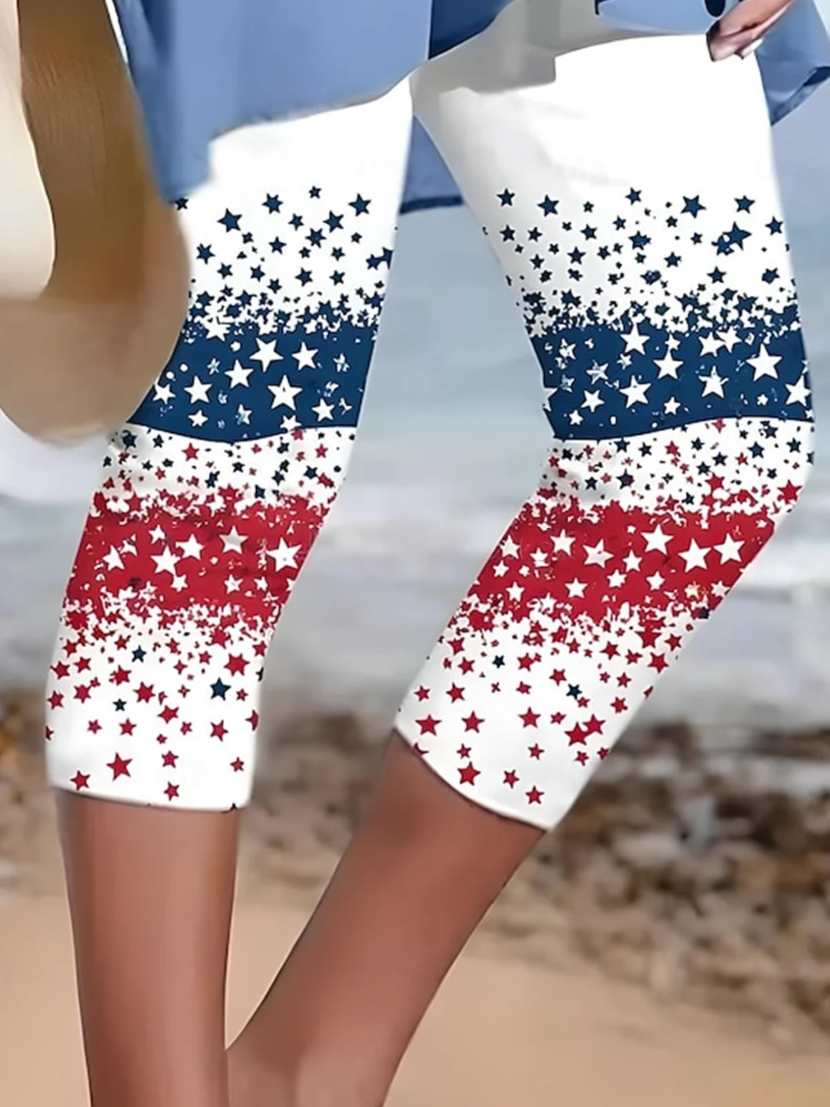 Casual Cotton Regular Fit Independence Day Leggings
