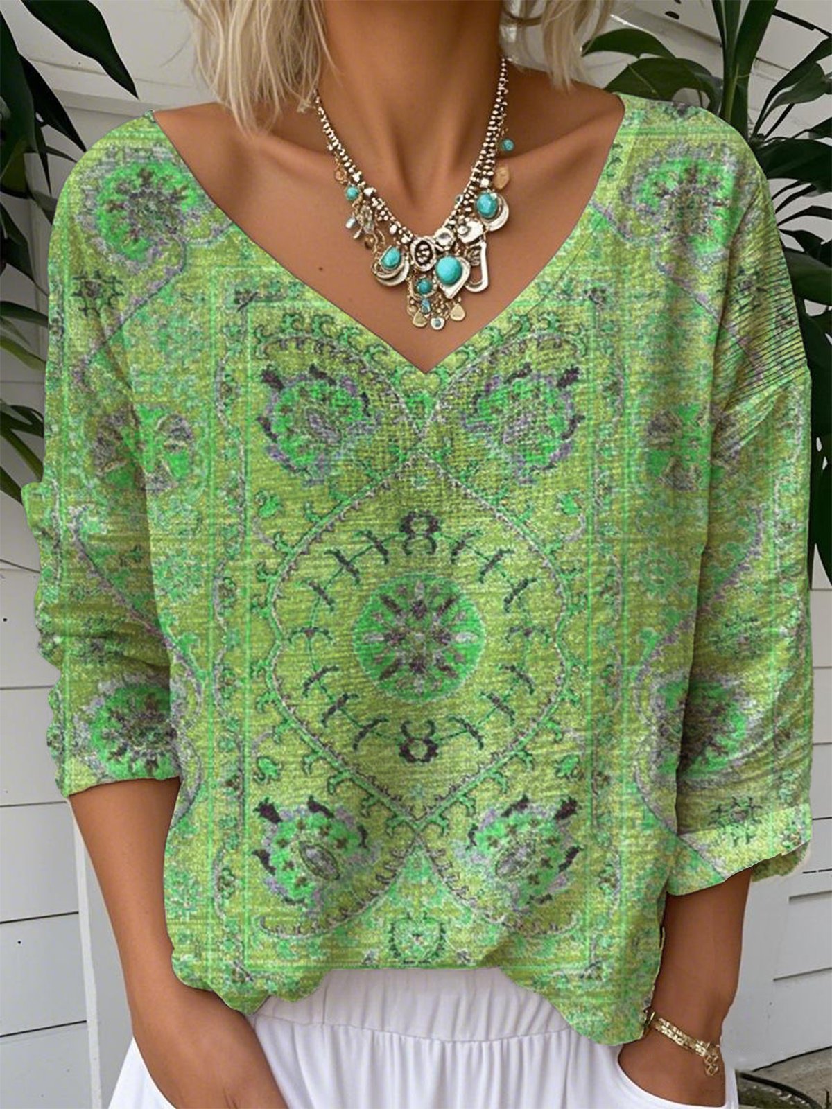 Casual V Neck T-Shirt