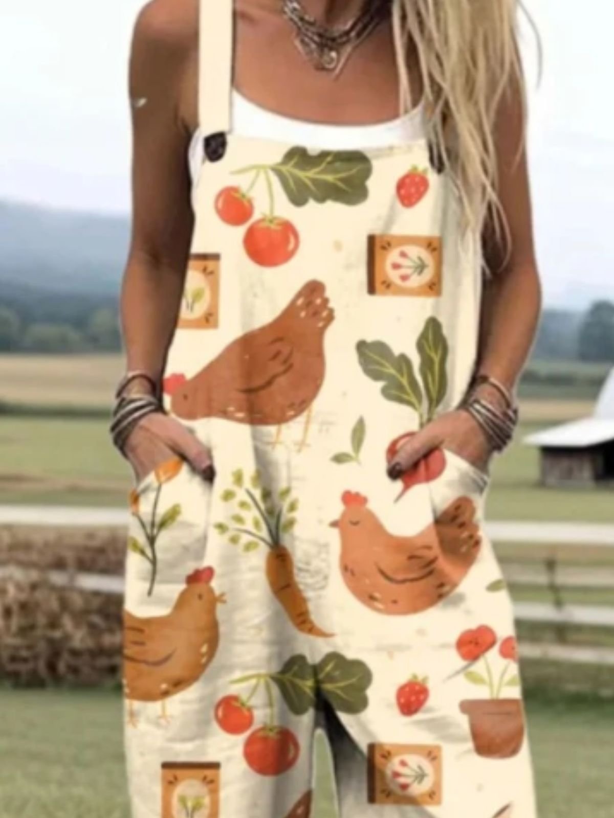 Regular Fit Vacation Square Neck Jumpsuit