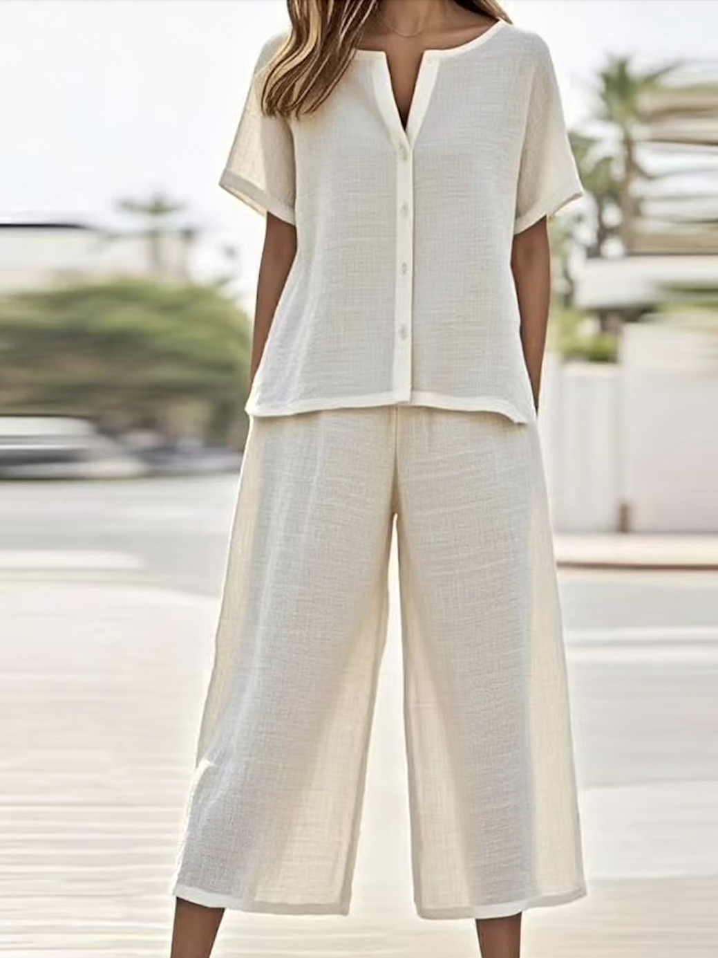 Casual Stand Collar Two-Piece Set