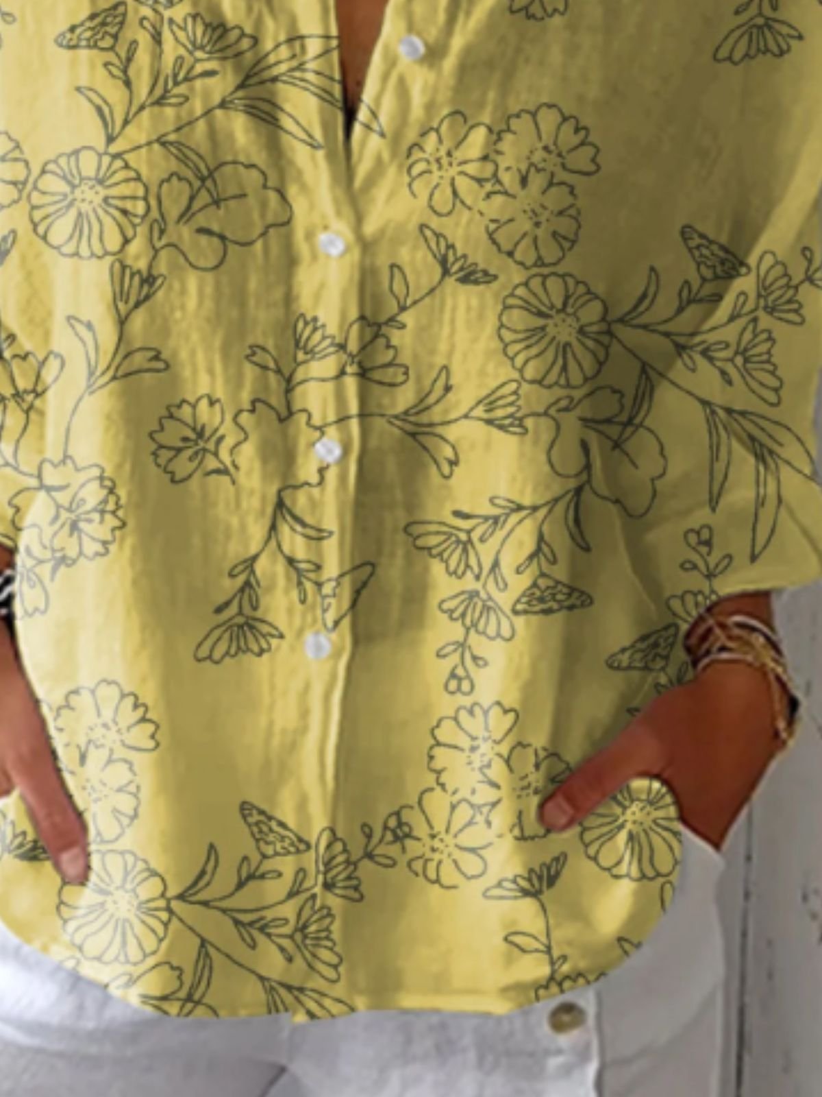 Cotton Casual Floral Shirt
