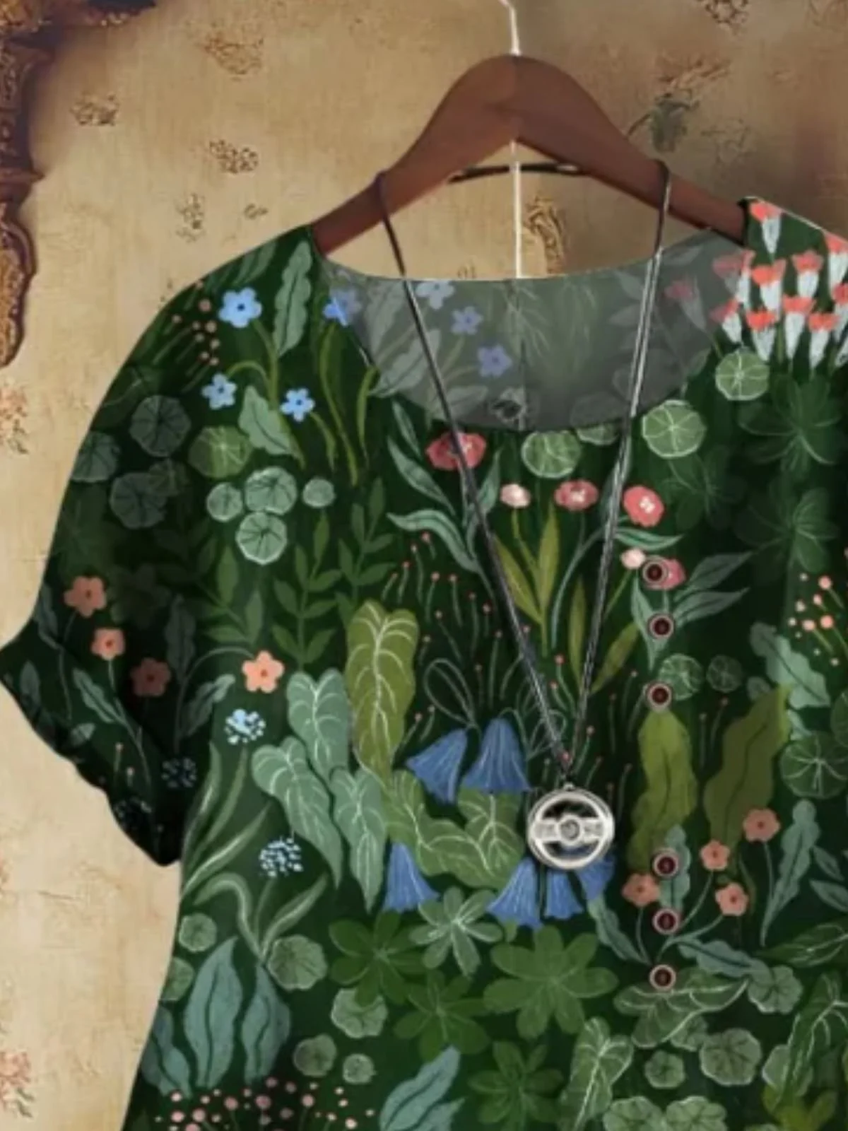 Street Floral Regular Fit Cotton Blouse