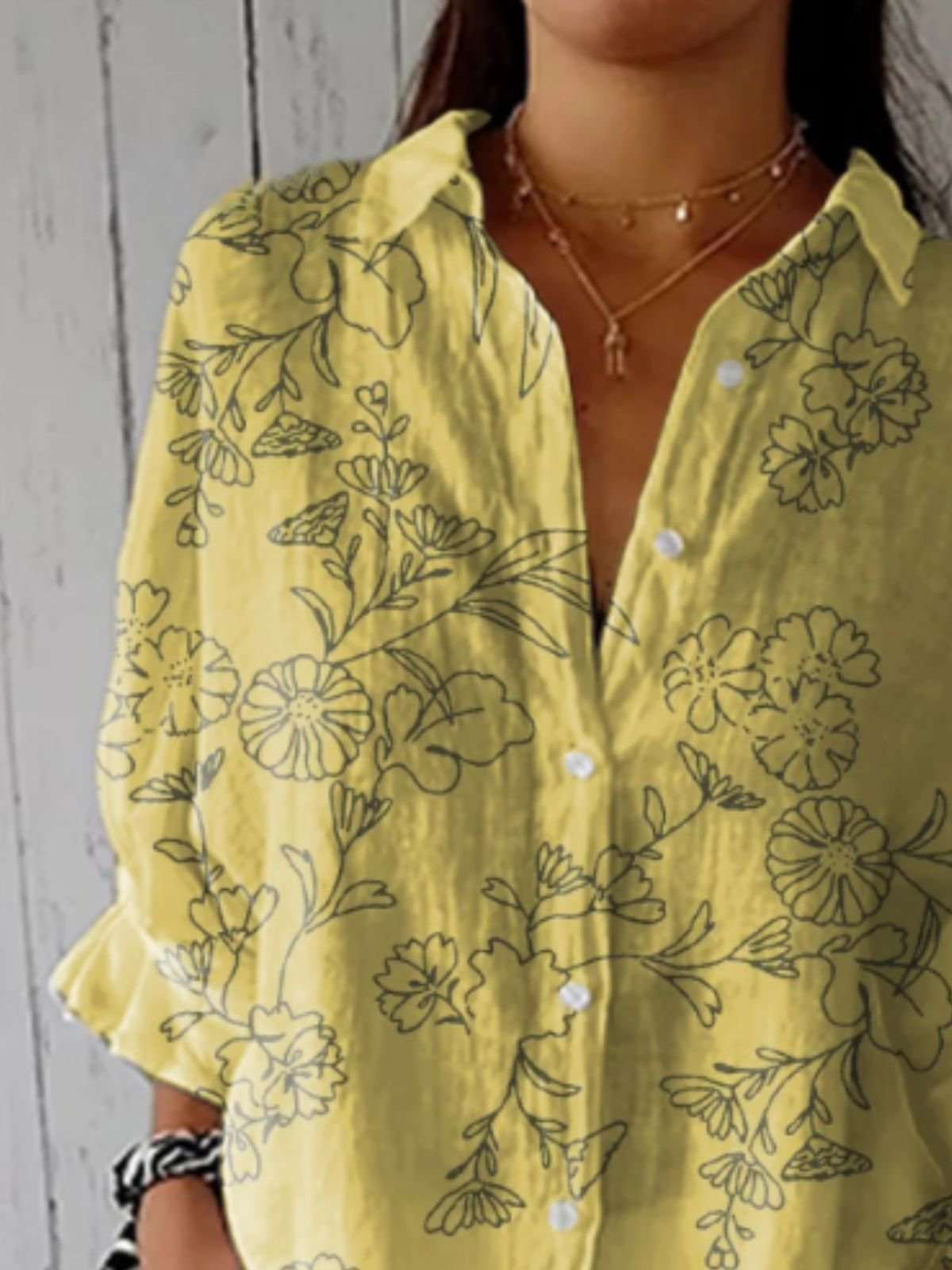 Cotton Casual Floral Shirt