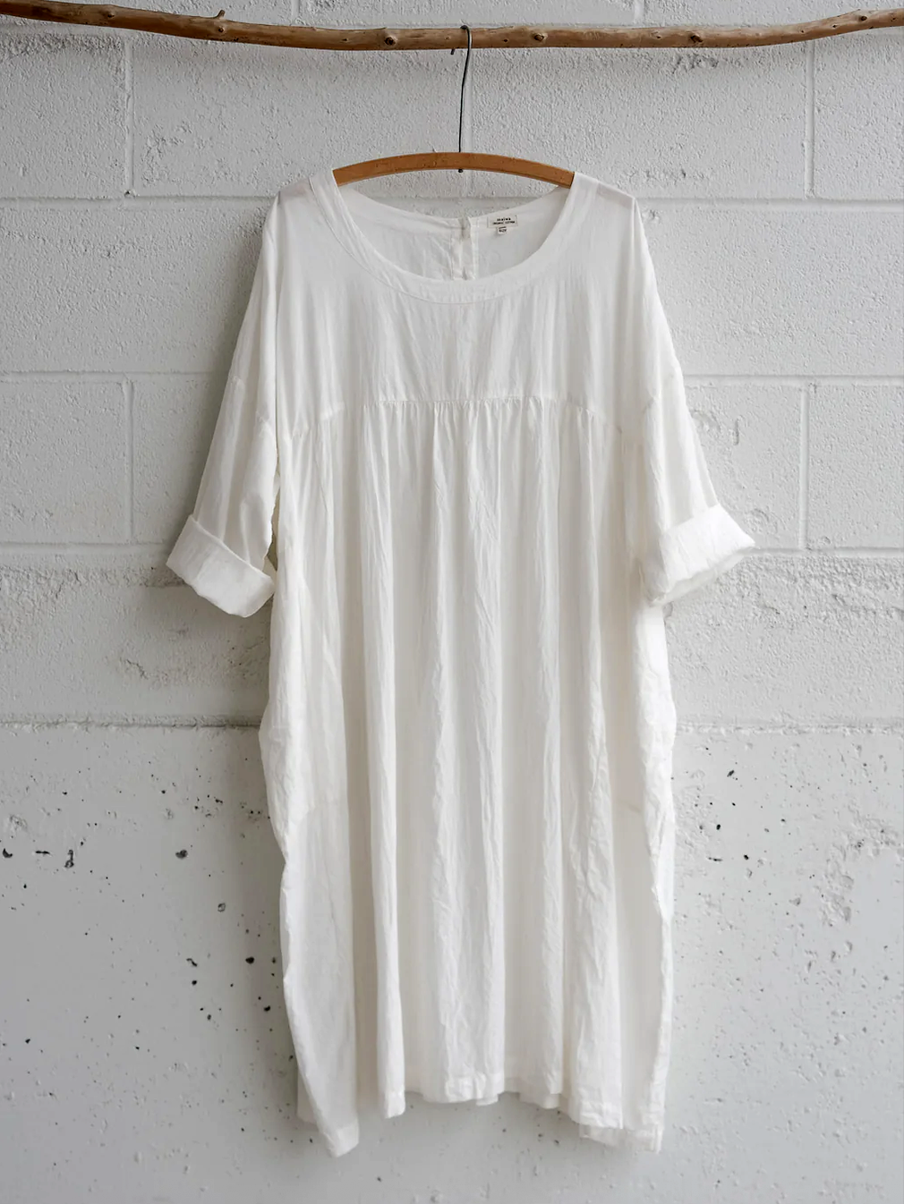 Casual Crew Neck Plain Regular Fit Dress With No