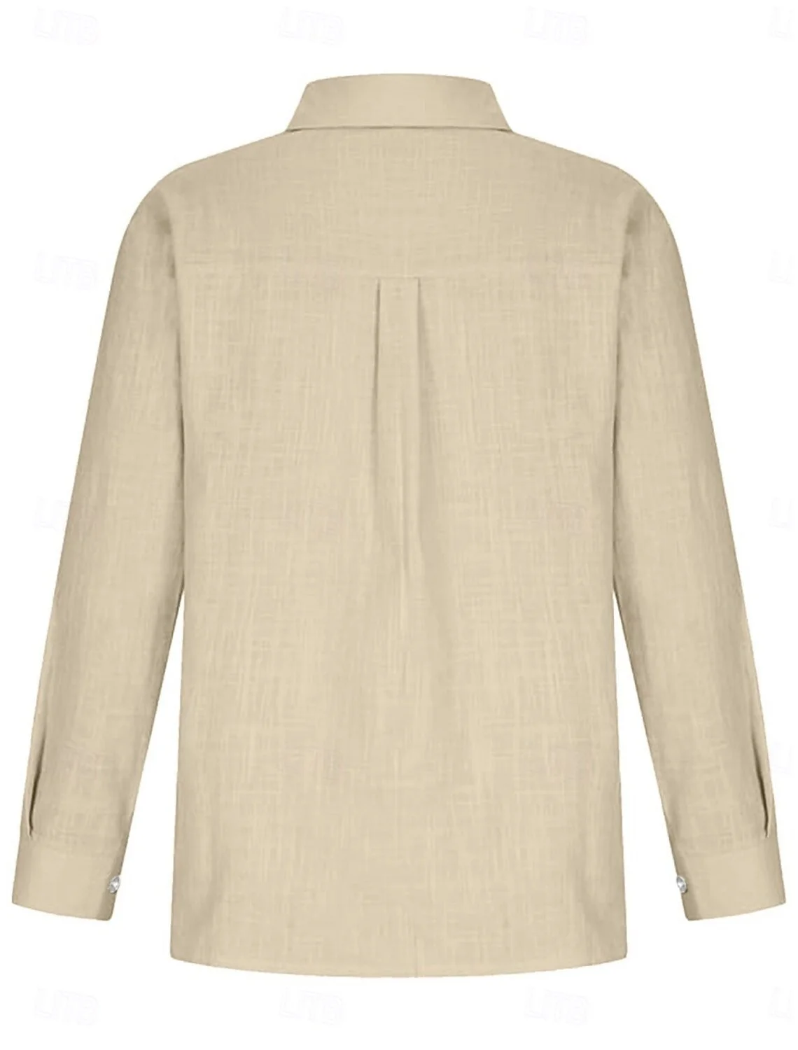 Women's Long Sleeve Casual Half-Open Shirt