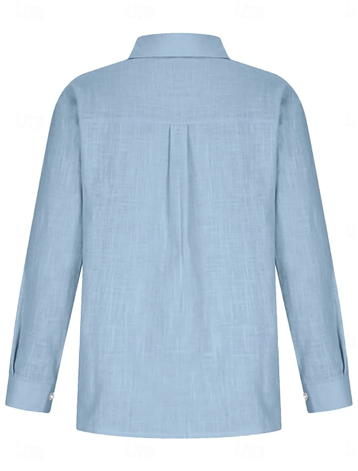 Women's Long Sleeve Casual Half-Open Shirt