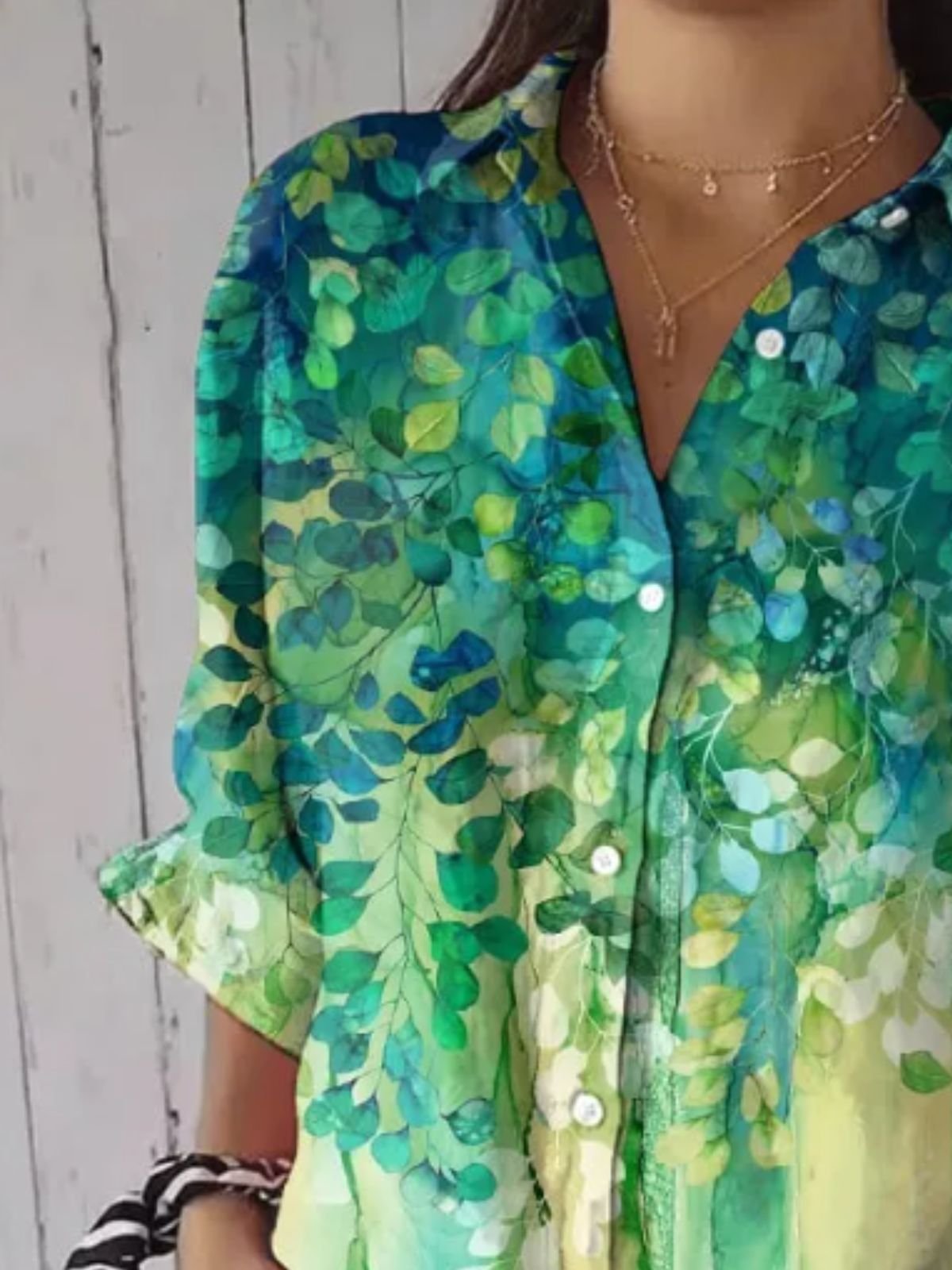 Simple Shirt Collar Shirt