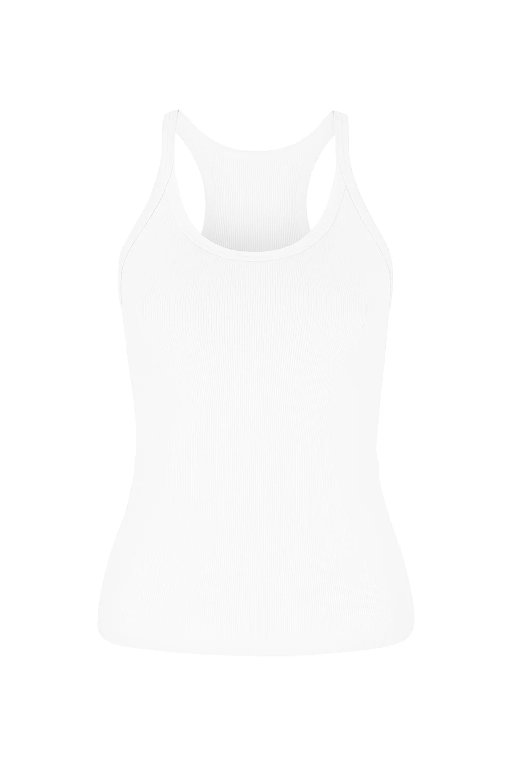 Women's Sleeveless Tank Top Summer White Plain Cotton Crew Neck Daily Going Out Simple Top