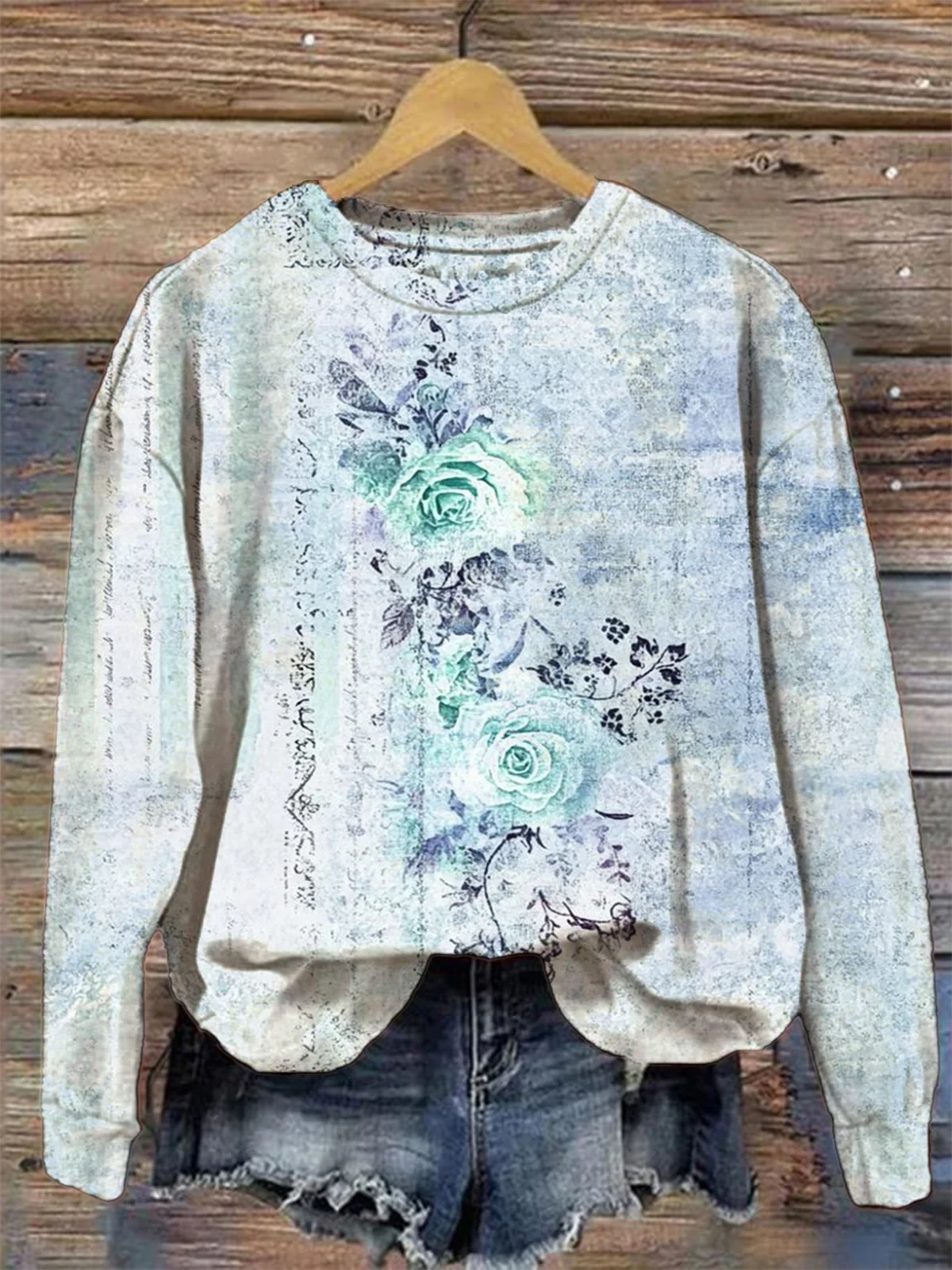 Gradient Pattern Vintage Sweatshirt