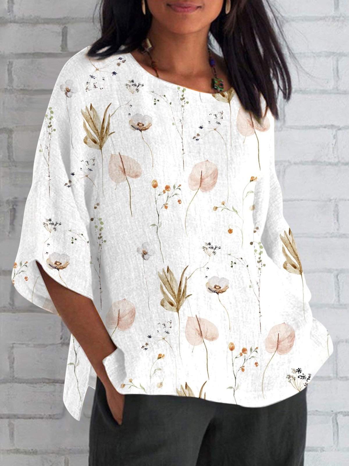 Women's Short Sleeve T-shirt Summer  Plain Printing V Neck Daily Going Out Casual Top