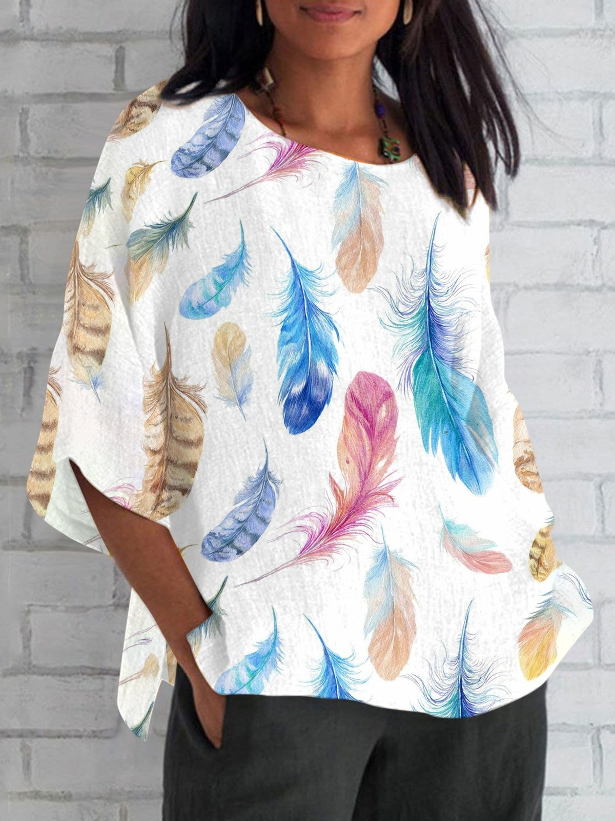 Women's Short Sleeve T-shirt Summer  Plain Printing V Neck Daily Going Out Casual Top
