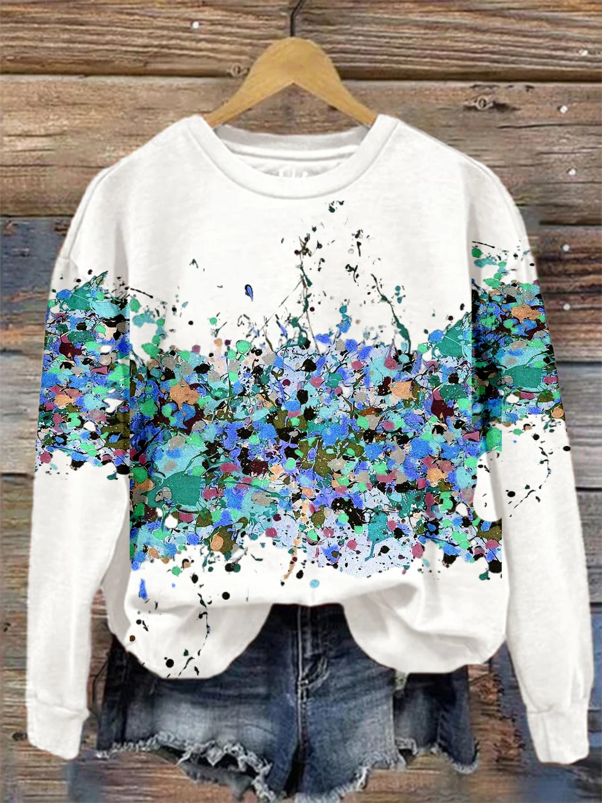Gradient Pattern Vintage Sweatshirt