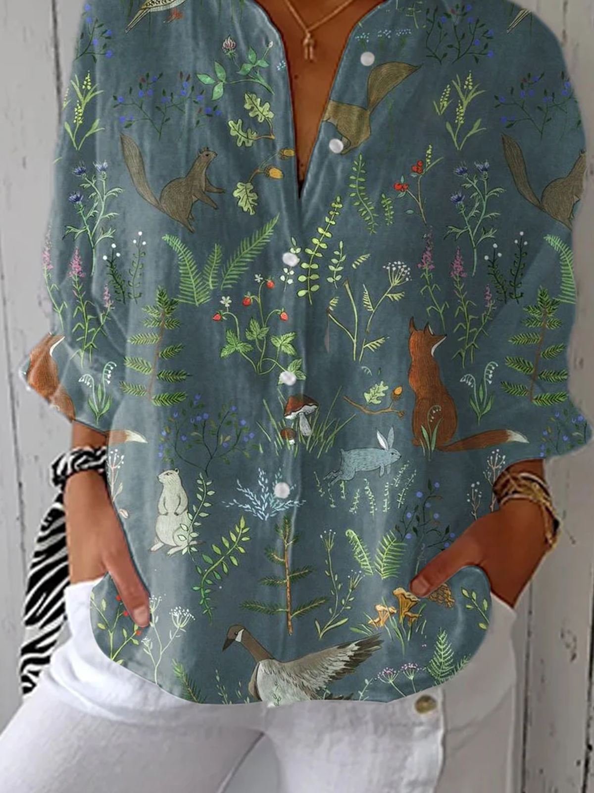 Regular Fit Casual Shirt Collar Cotton Shirt