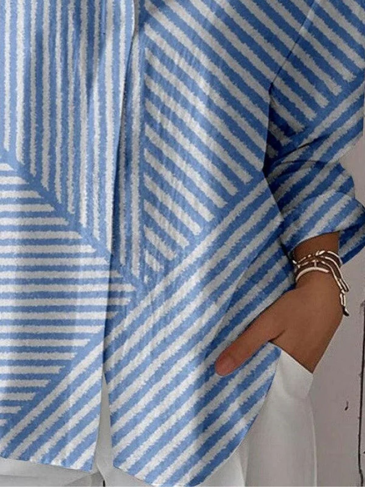 Simple Striped Regular Fit Shirt
