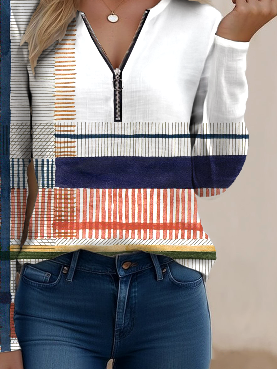 Casual Cotton-Blend T-Shirt