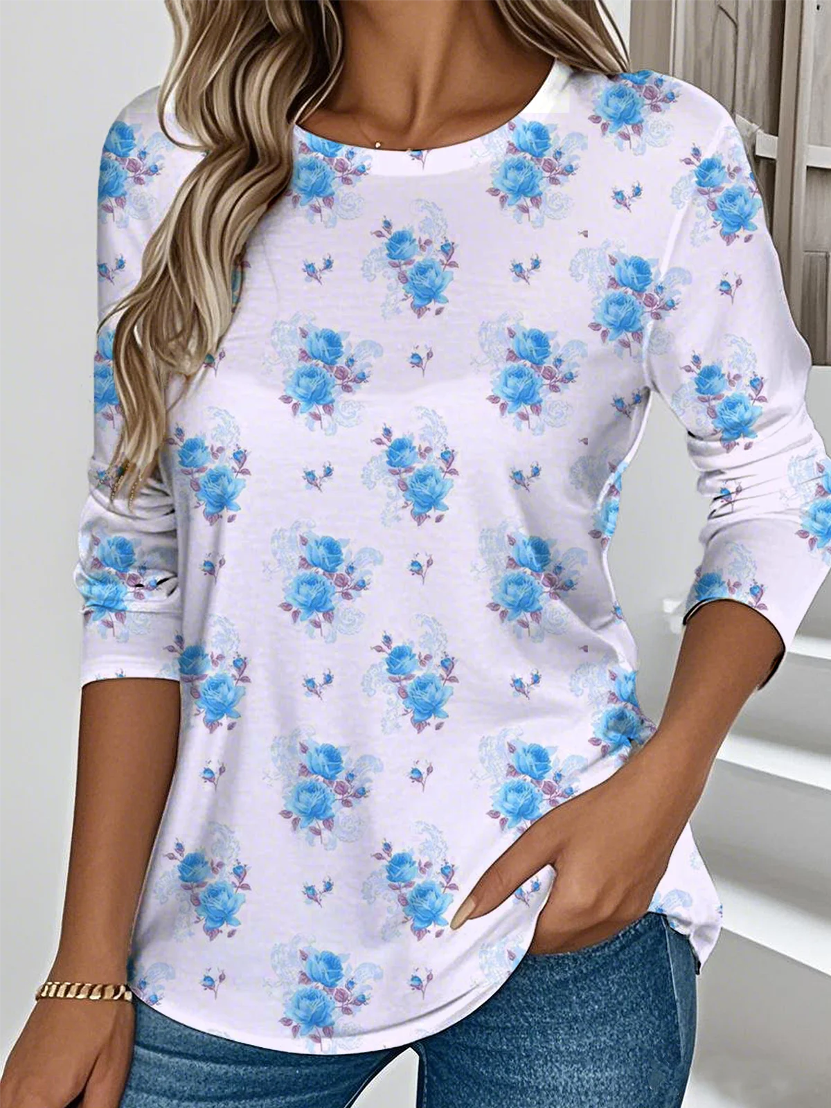 Print Casual Long Sleeve T-Shirt