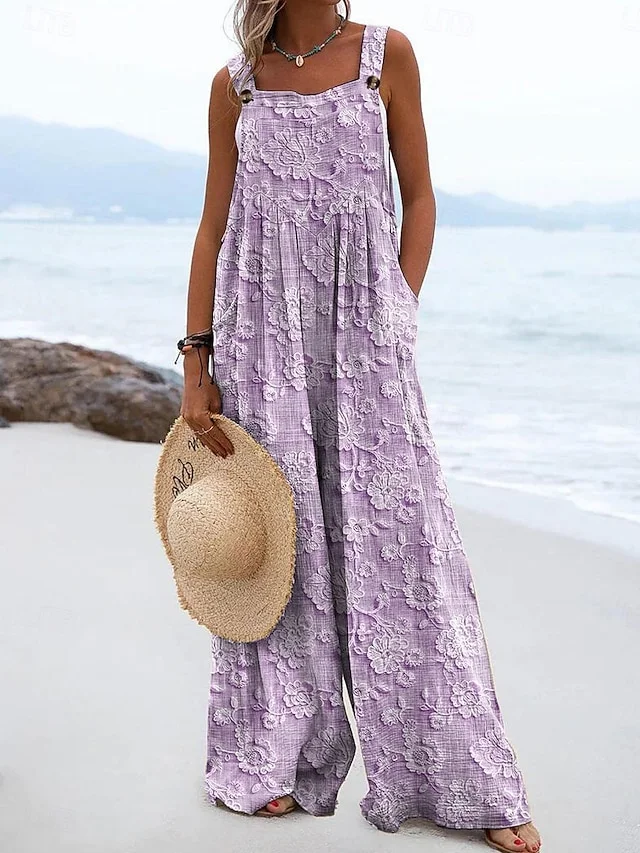 Casual Cotton Jumpsuit