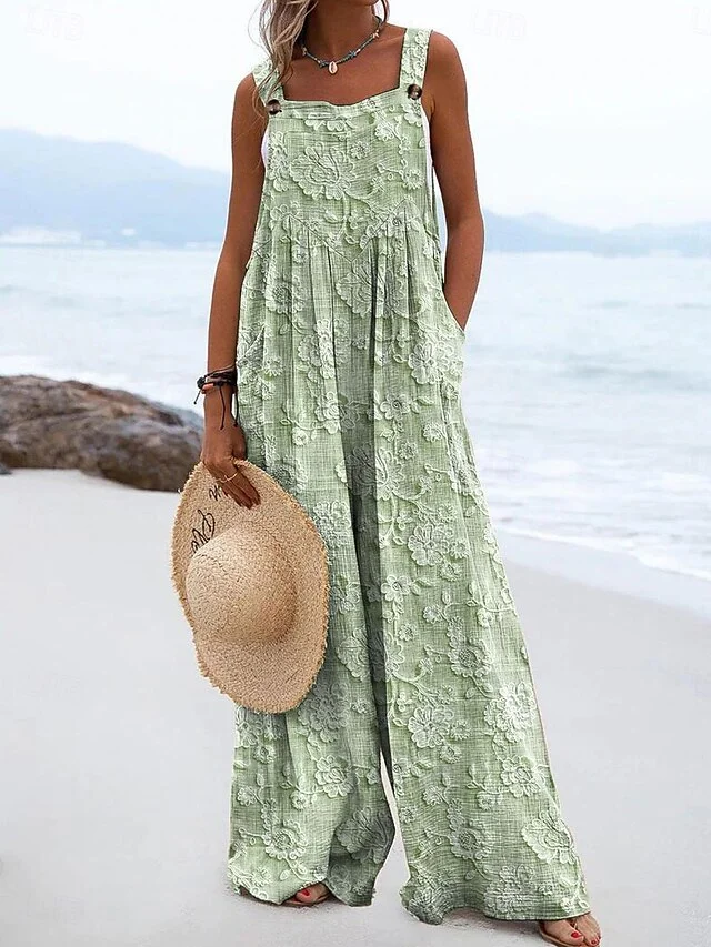 Casual Cotton Jumpsuit