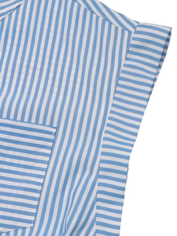 Women's H-Line Overall V Neck Daily Going Out Casual Lace-up Striped Summer Long Jumpsuit Romper