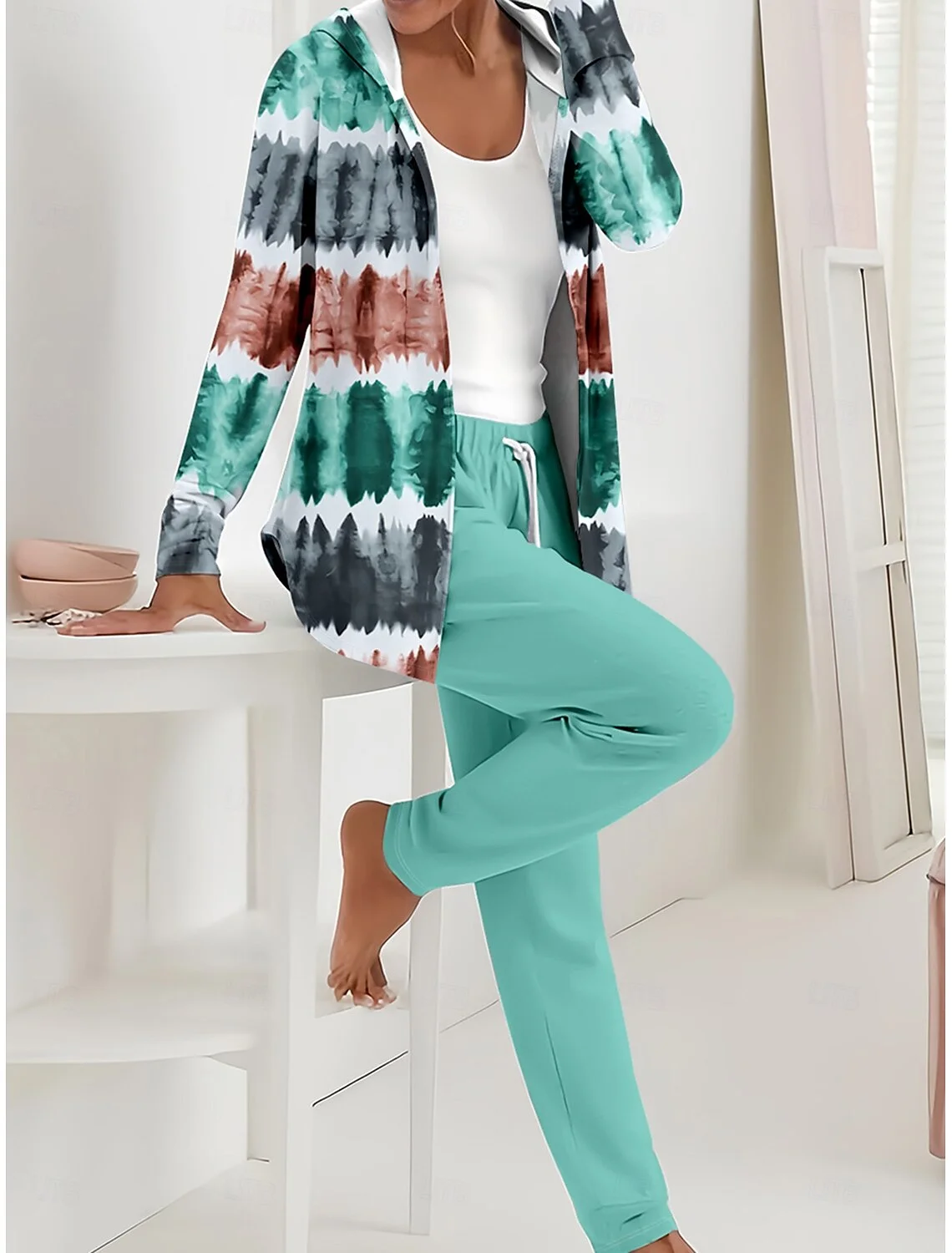 Women's Casual Long-Sleeved Jacket And Trousers Suit
