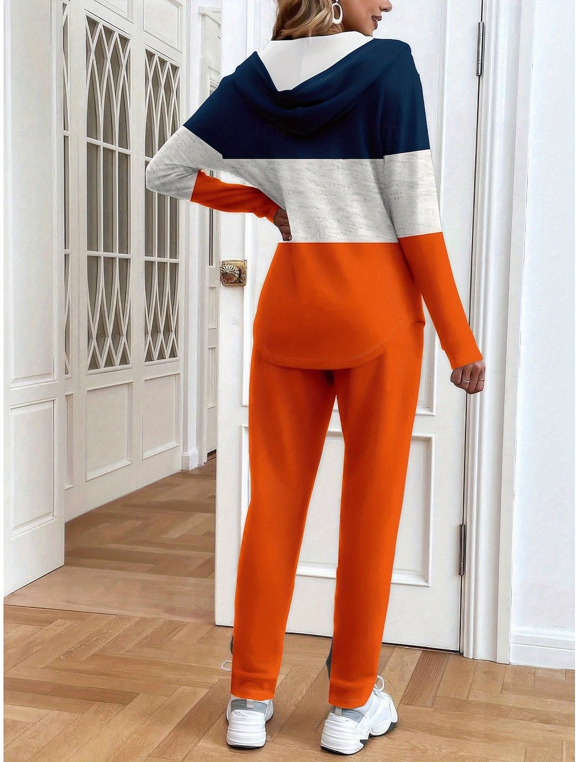 Women's Casual Long-Sleeved Jacket And Trousers Suit