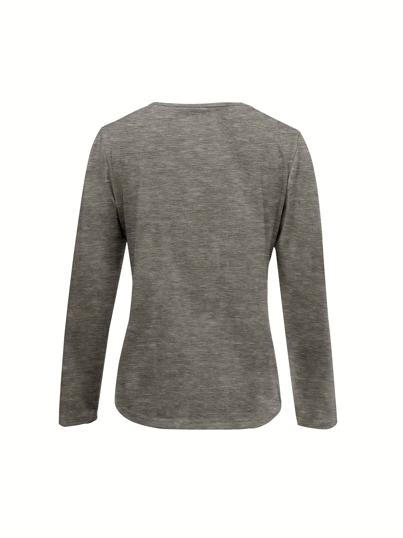 V Neck Cotton-Blend Loose Vintage T-Shirt