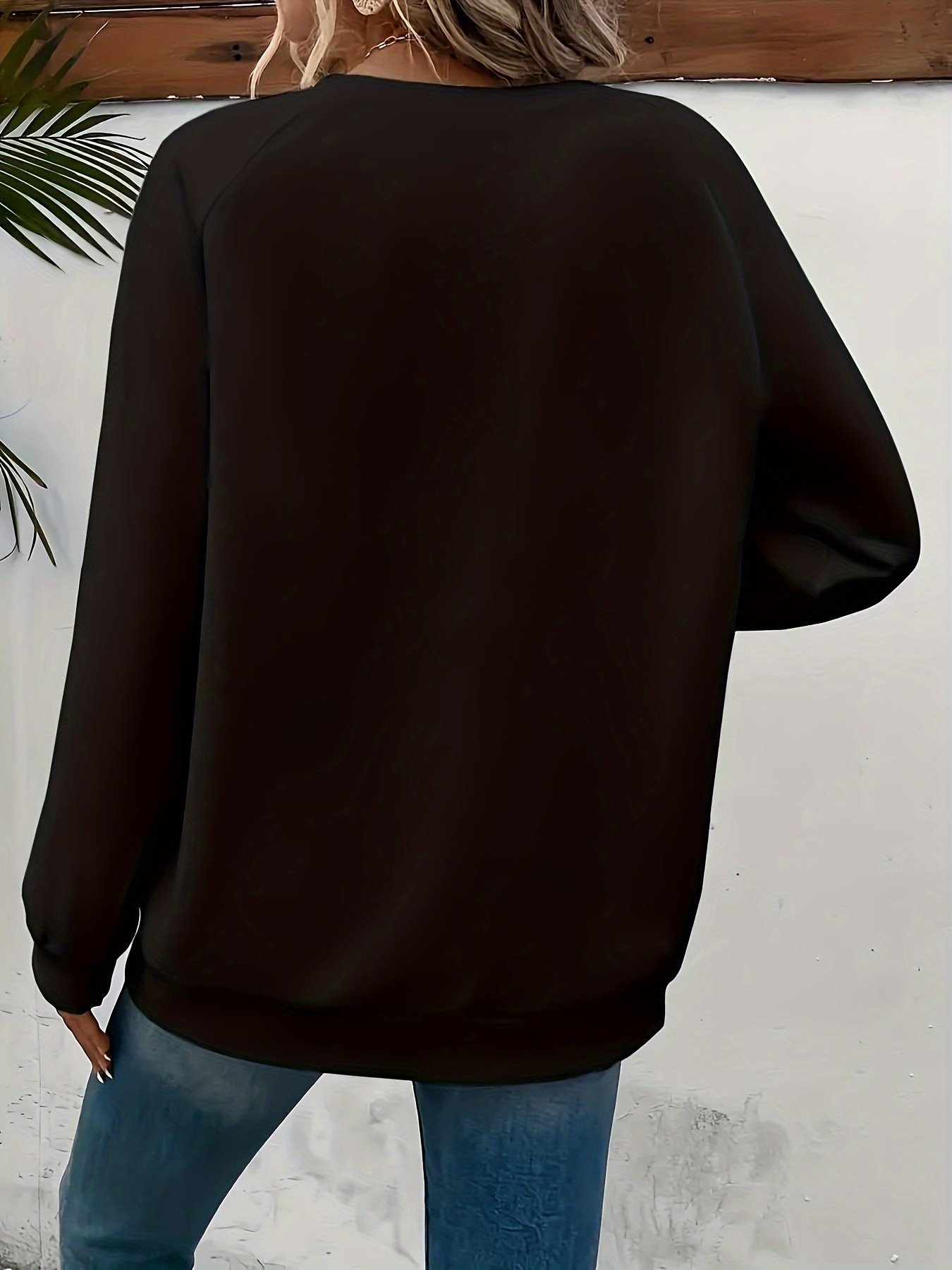 Crew Neck Regular Fit Plain Simple Sweatshirt