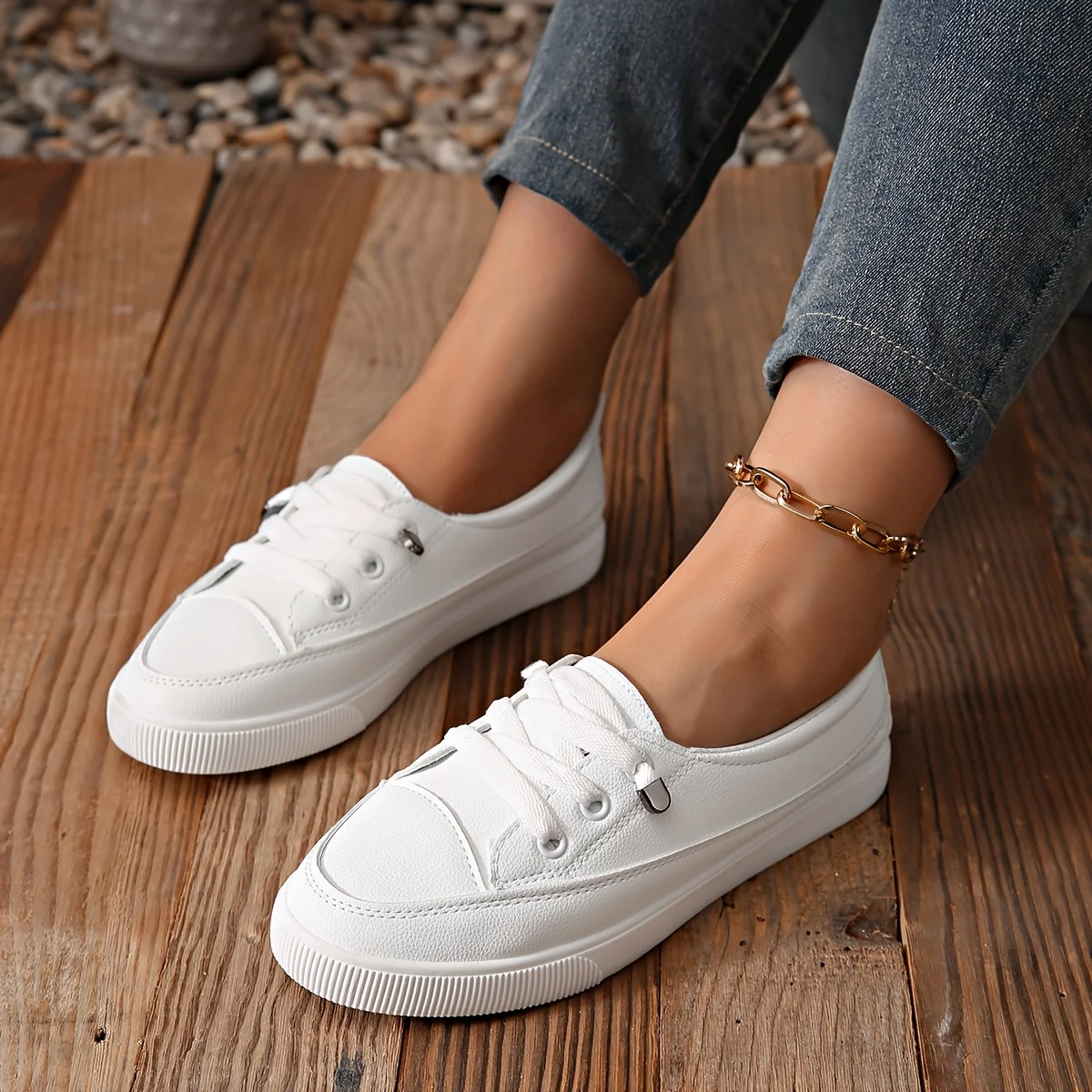 Women's Comfortable Version In White Casual Shoe