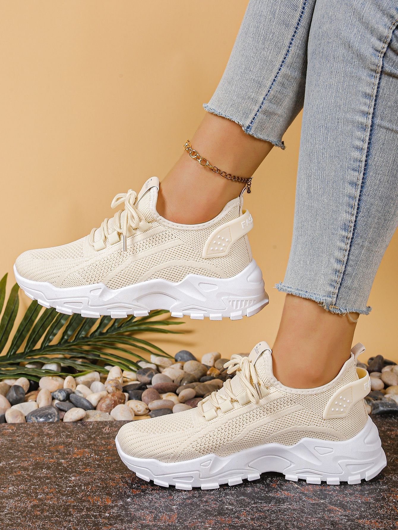 All Season Plain Casual Mesh Fabric Regular Shoes
