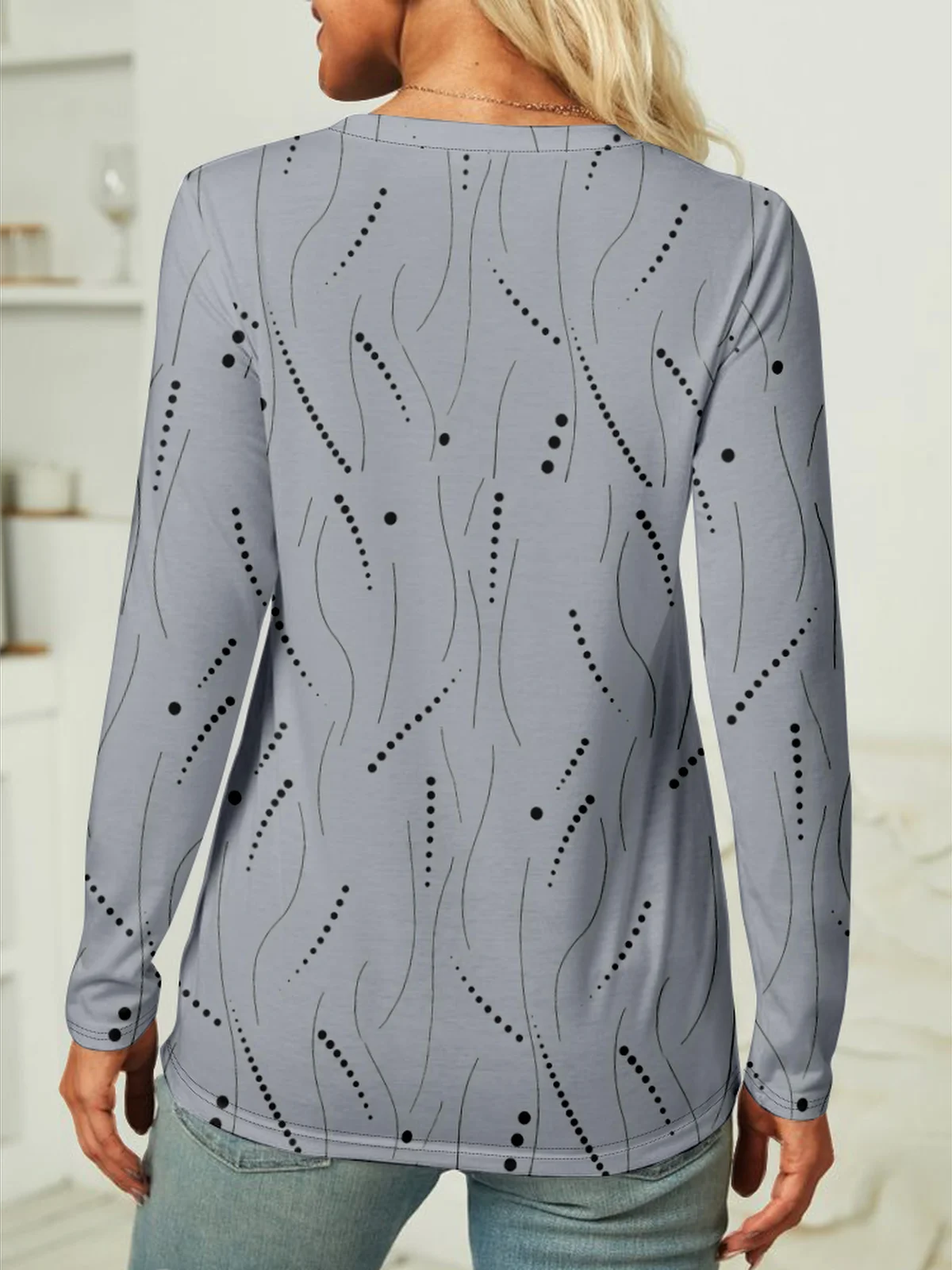 Long Sleeve Round Neck T-Shirt