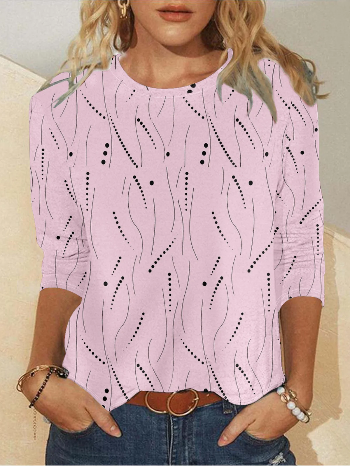 Long Sleeve Round Neck T-Shirt