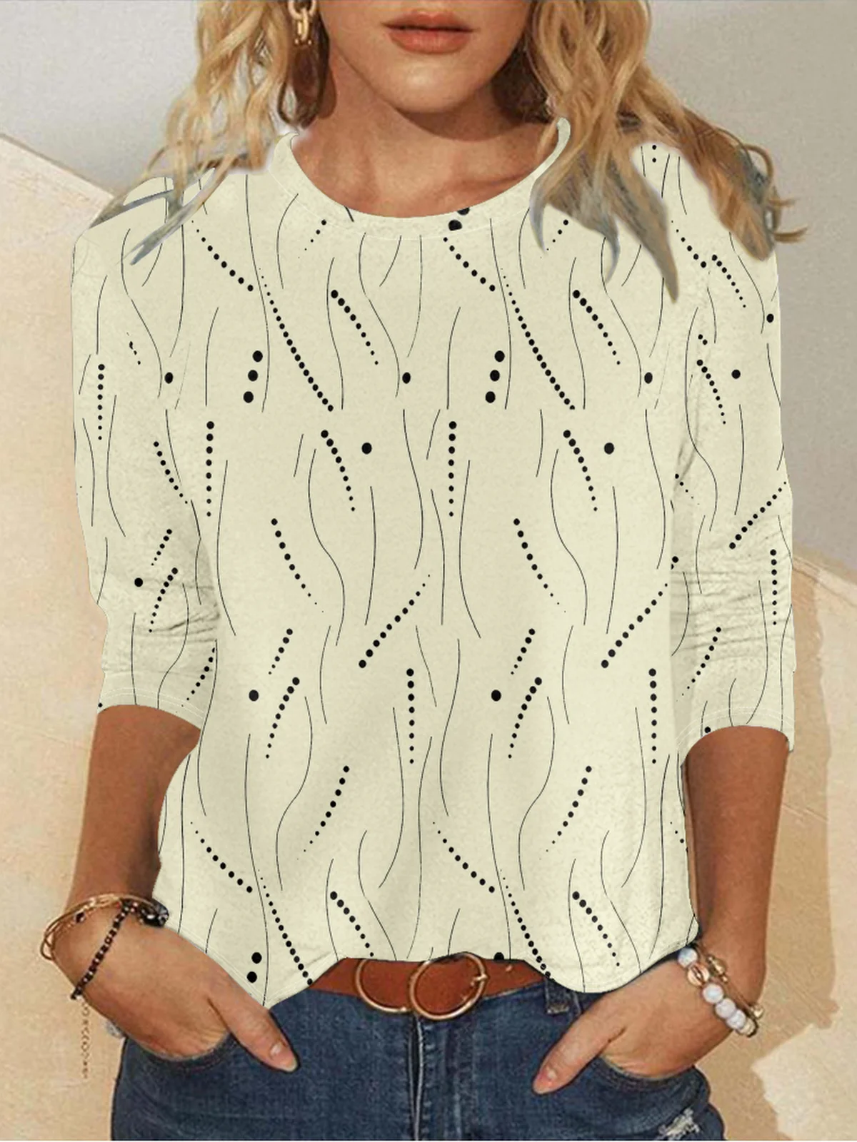 Long Sleeve Round Neck T-Shirt