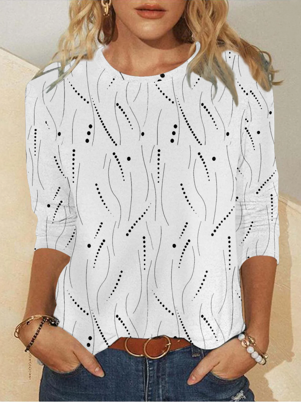 Long Sleeve Round Neck T-Shirt
