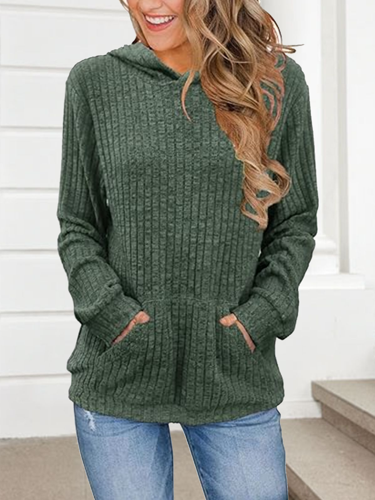 Striped Casual Hoodie