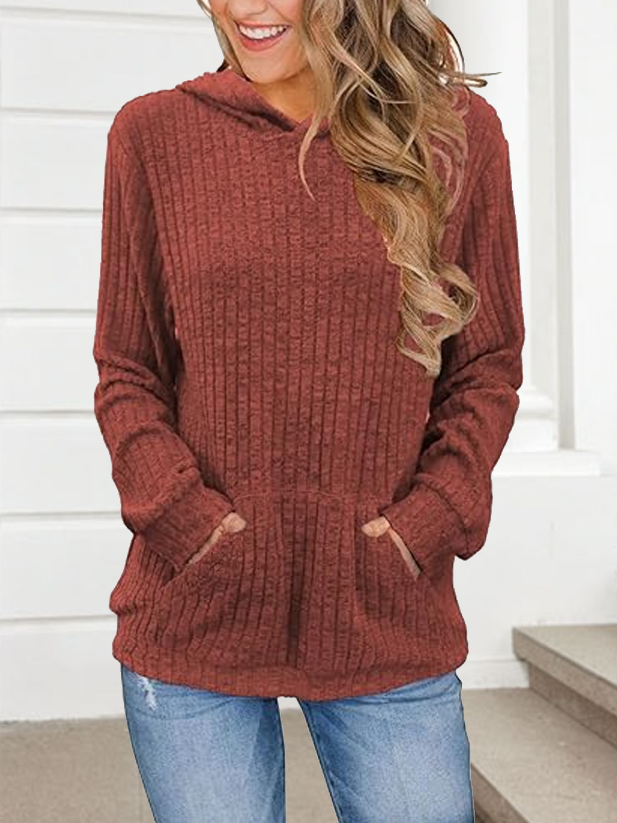 Striped Casual Hoodie