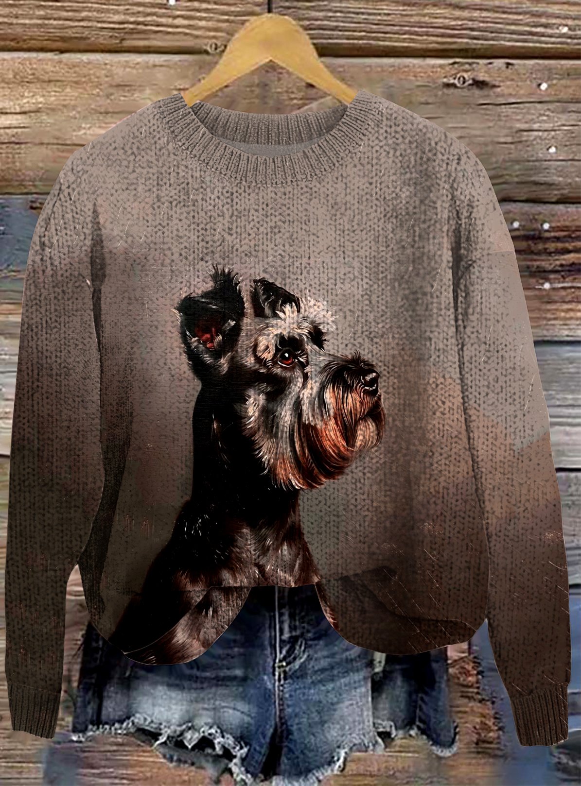 Regular Fit Animal Casual Sweater