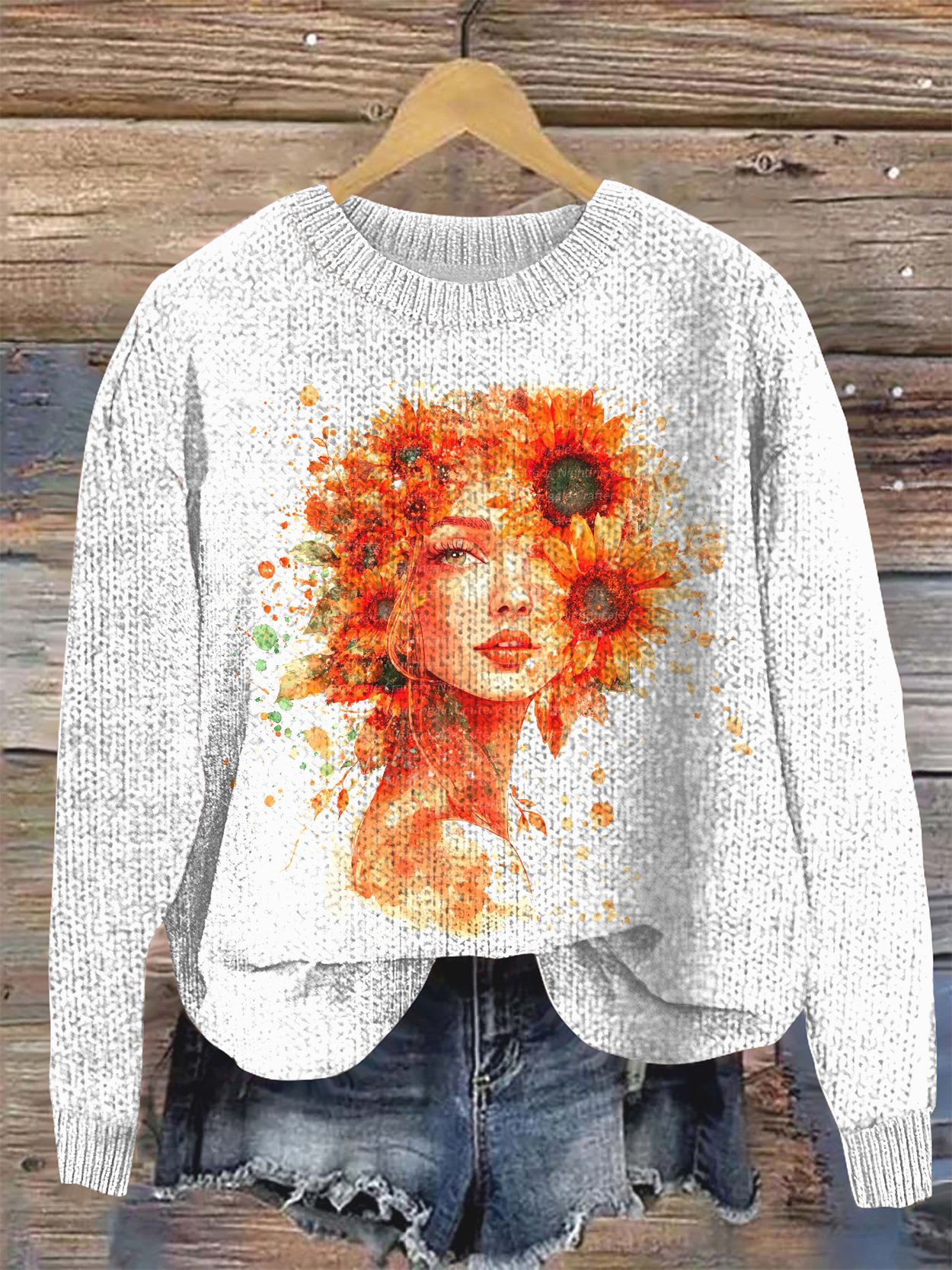 Regular Fit Crew Neck Casual Wool/Knitting Sweater
